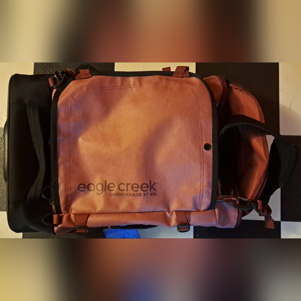 Eagle Creek Cargo Hauler XT Wheeled Duffel International Carry On, Earth Red NWT - Picture 4 of 7